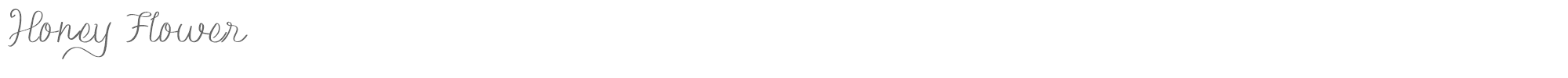 Honey Flower Honey Flower.ttf font preview